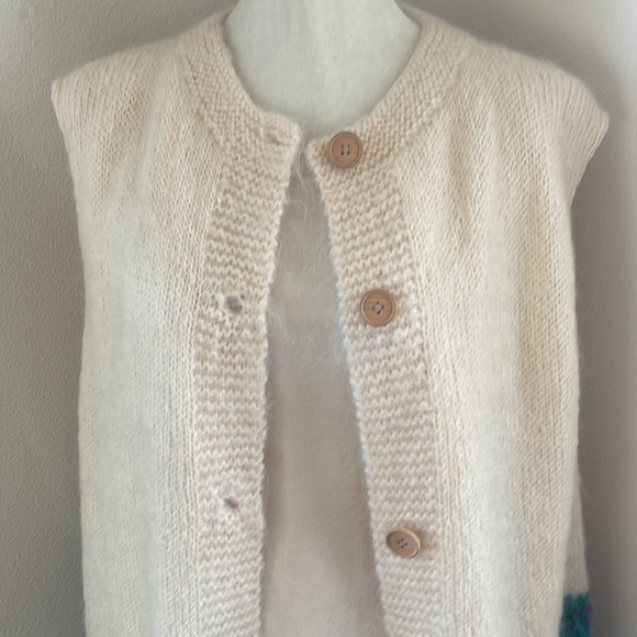 Susan Vale Floor Length Hand Knitted Sweater Mohair Pockets Lined Grandmacore - Picture 2 of 13